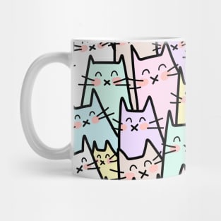 Cat Party - Pastel Mug